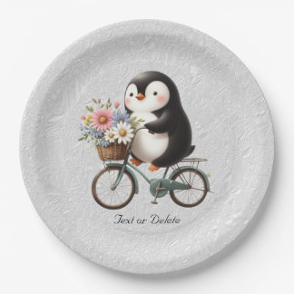 Pinguin-Papierplatte Pappteller