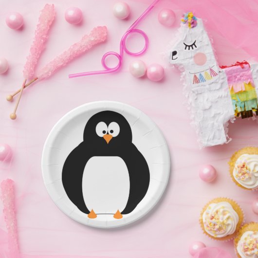 Pinguin-Papierplatte Pappteller (Party)