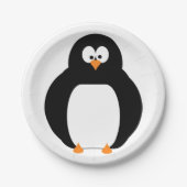 Pinguin-Papierplatte Pappteller (Vorderseite)