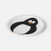 Pinguin-Papierplatte Pappteller (Schrägansicht)