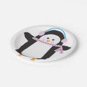 Pinguin Pappteller (Schrägansicht)