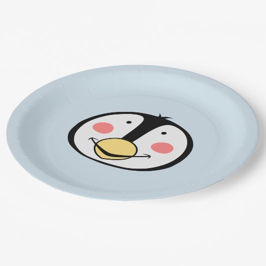 Pinguin Pappteller (Schrägansicht)