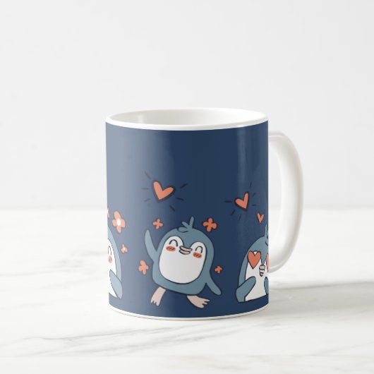 Pinguin Parade Tasse (VorderseiteRechts)