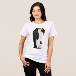 Pinguin Paradies and Chick Bonding Art Tri-Blend Shirt