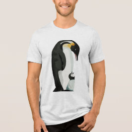 Pinguin Paradies and Chick Bonding Art Tri-Blend Shirt