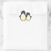 Pinguin Paradise Runder Aufkleber (Tasche)