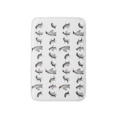 Pinguin Party Badematte (Farbe auswählen) (Vorderseite Vertikal)