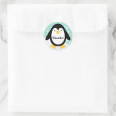 Pinguin Party Danke Stickers (Tasche)