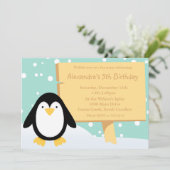 Pinguin-Party Einladung (Stehend Vorderseite)