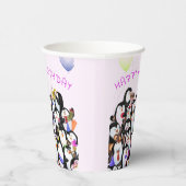 Pinguin Party Paper Cups - Benutzerdefinierter Tex Pappbecher (Rechts)