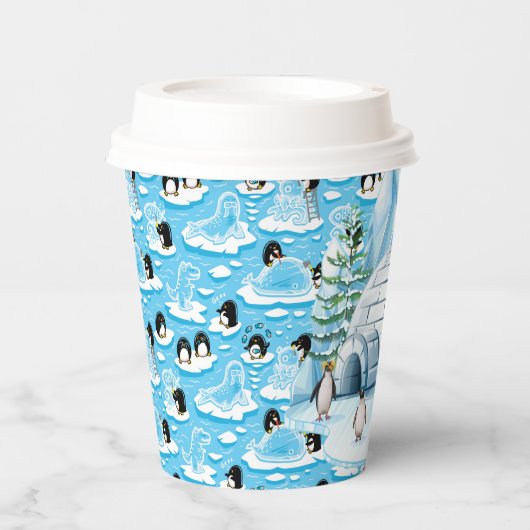 Pinguin-Party Pappbecher (Vorderseite)
