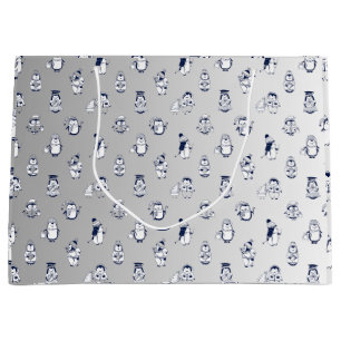 Pinguin Party Perfect: Stilvolle Geschenktasche De Große Geschenktüte