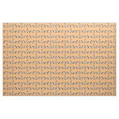 Pinguin-Party-Stoff (Orange) Stoff (Fat Quarter (45,7 x 55,9 cm))