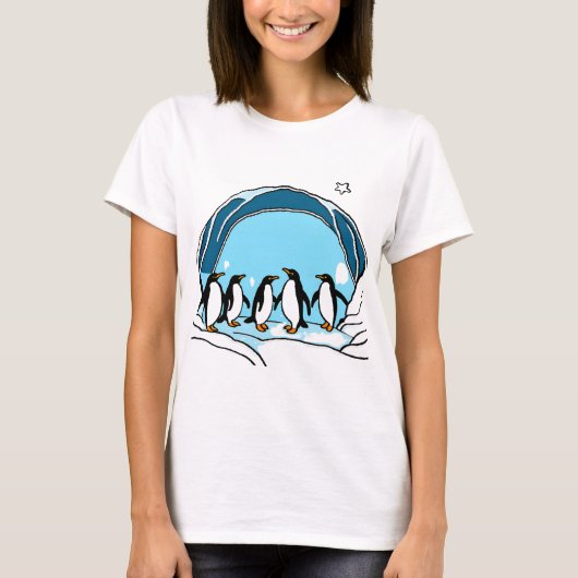 Pinguin-Party T-Shirt (Vorderseite)