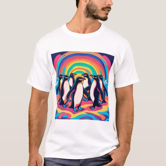 Pinguin-Party T-Shirt (Vorderseite)