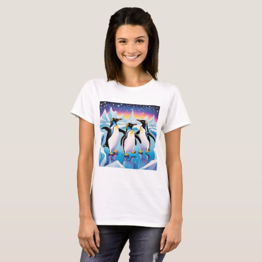 Pinguin-Party T-Shirt (Vorne ganz)