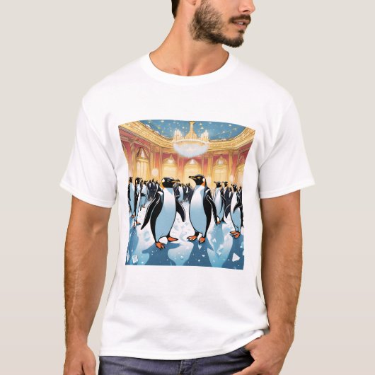 Pinguin-Party T-Shirt (Vorderseite)