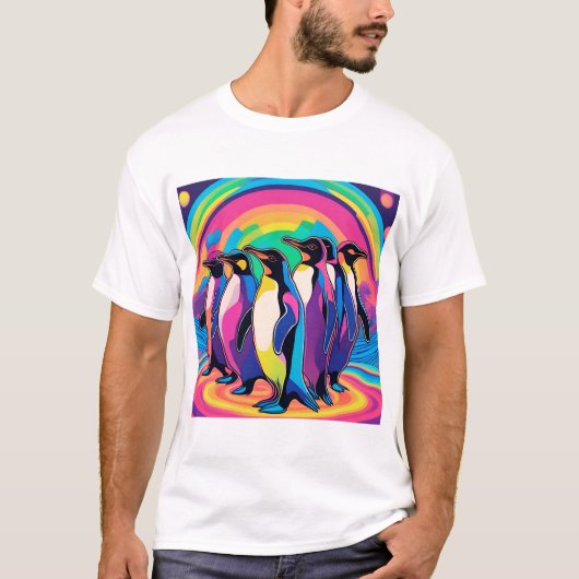 Pinguin-Party T-Shirt (Vorderseite)