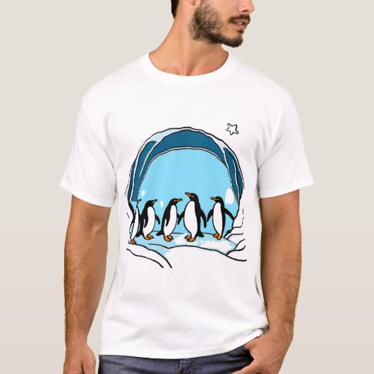 Pinguin-Party T-Shirt (Vorderseite)