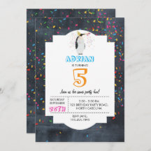 Pinguin Partying - Party Boy Girl Birthday