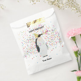 Pinguin Partying - Tiere bei der Geburtstagsparty Geschenktütchen