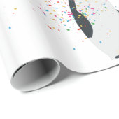 Pinguin Partying - Tiere mit Party Geschenkpapier (Rolleneckpunkt)