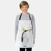 Pinguin Partying - Tiere mit Party Schürze (Getragen)