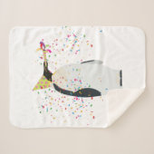 Pinguin Partying - Tiere mit Party Sherpadecke (Vorderseite (Horizontal))