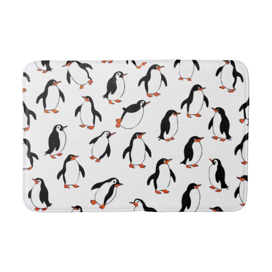 Pinguin Pattern Badematte (Vorderseite)