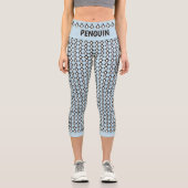 Pinguin Pattern Capri Leggings (Vorderseite)