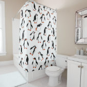 Pinguin Pattern Duschvorhang (Beispiel)