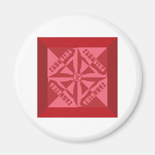 Pinguin Pattern Magnet (Vorne)