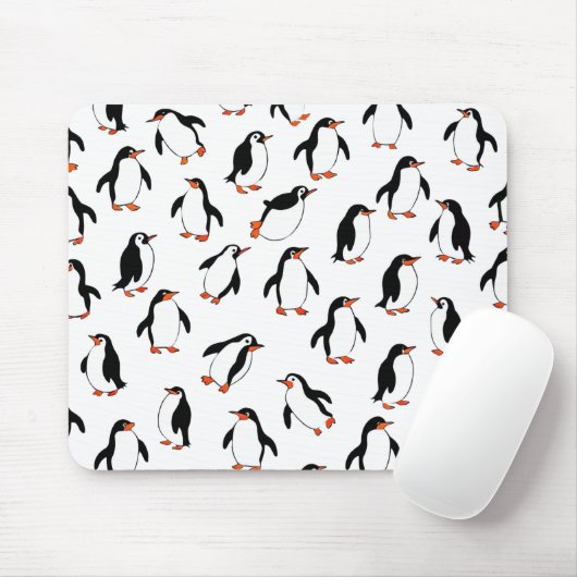 Pinguin Pattern Mousepad (Mit Mouse)