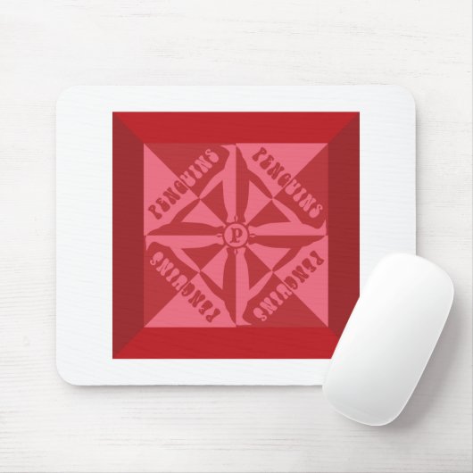 Pinguin Pattern Mousepad (Mit Mouse)