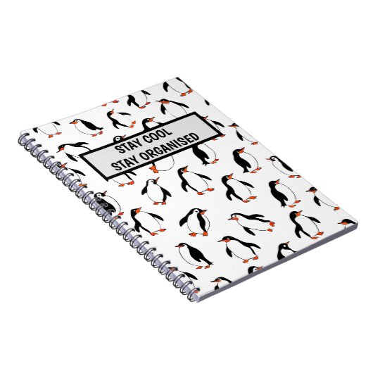 Pinguin Pattern Notizblock (Rechte Seite)
