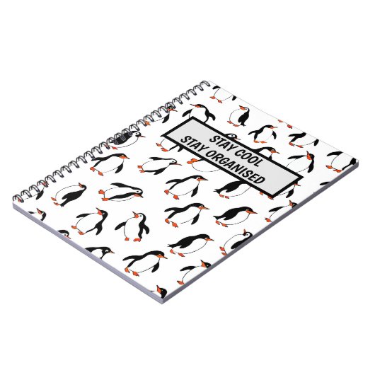Pinguin Pattern Notizblock (Linke Seite)