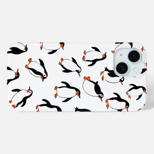 Pinguin Pattern Phone Case (Rückseite (Horizontal))