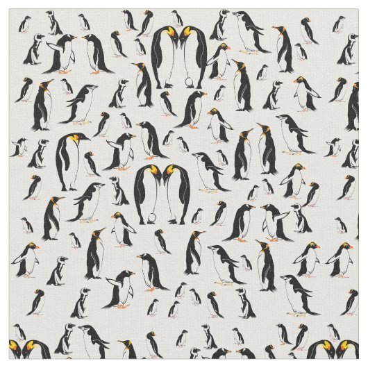 Pinguin Pattern Stoff (Nahaufnahme)