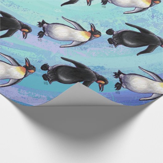 Pinguin Patterns Geschenkpapier (Ecke)