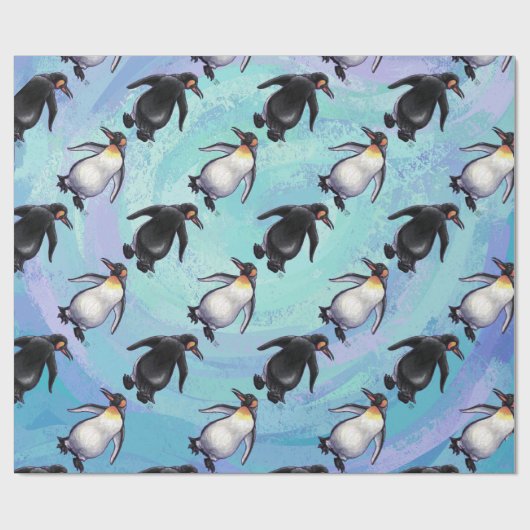 Pinguin Patterns Geschenkpapier (Flach)