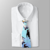 Pinguin Patterns Krawatte (Gebunden)