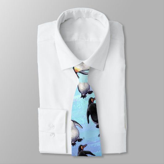 Pinguin Patterns Krawatte (Gebunden)