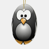 Pinguin/Penguin Keramik Ornament (Links)