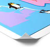 Pinguin personalisierbares Foto Poster AB 14.95 (Ecke)