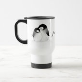 Pinguin Personalisiert Travel Mug Reisebecher (Links)