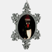 Pinguin Pewter Ornament (Links)