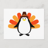 Pinguin Pilgrim Türkei Mash-up Postkarte (Vorderseite)