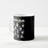 Pinguin-Pinguine-Tiere der Liebe des Weltpinguins Kaffeetasse (Vorderseite Links)