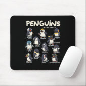 Pinguin-Pinguine-Tiere der Liebe des Weltpinguins Mousepad (Mit Mouse)