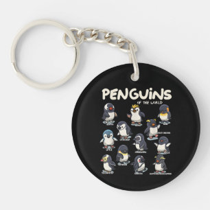 Pinguin Pinguine Tiere der Welt Pinguinliebe Schlüsselanhänger